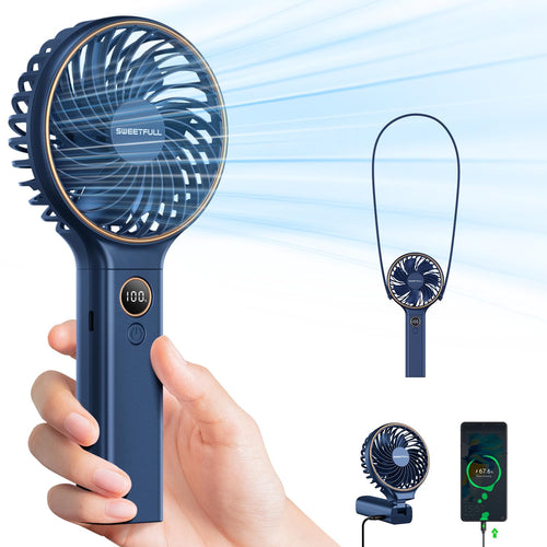 USB Handheld Fan With Portable Rechargeable Battery